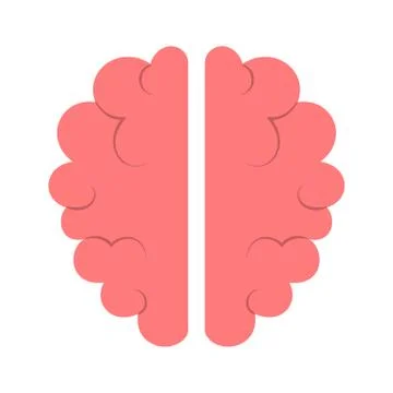 Brain icon. Symbol of intelligence and knowledge. Creative mind. Stock Illustration