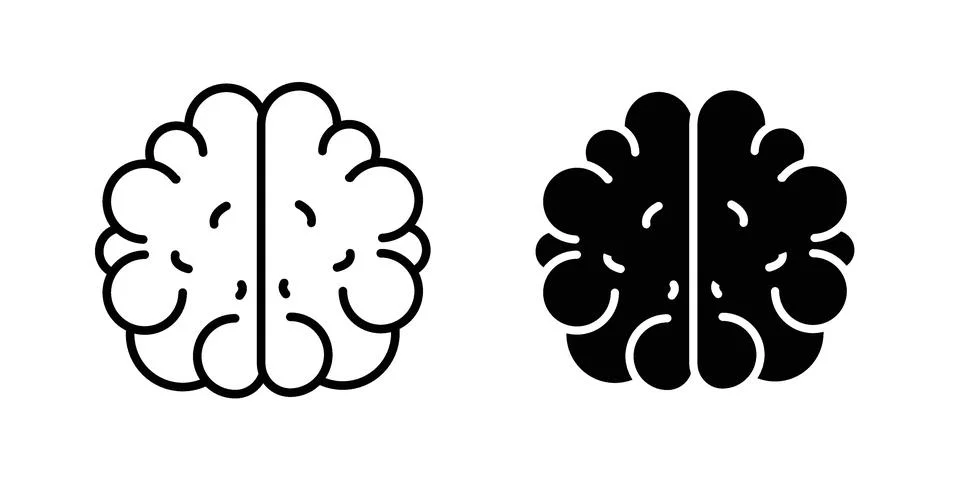 Brain icon vector design illustrations Stock Illustration