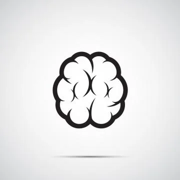 Brain icon vector Stock Illustration