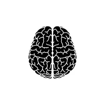 Brain icon. vector illustration black on white background Stock Illustration