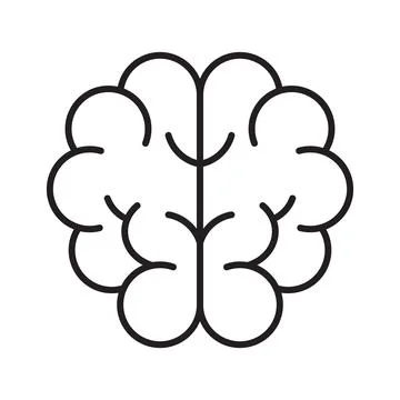 Brain icon vector for your web design, logo, infographic, UI. illustration Stockillustratie