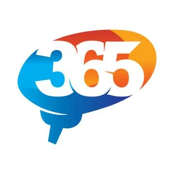 Brain idea 365 infinity logo icon design illustration vector Ilustración de archivo