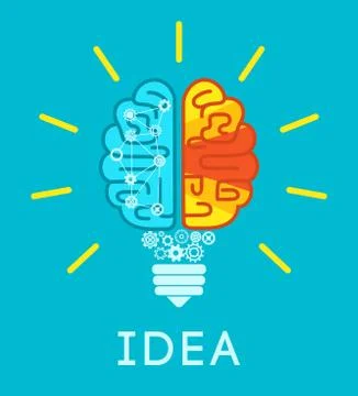 Brain Idea Concept Stock Illustration