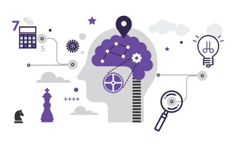 Brain Idea Creativity 스톡 일러스트