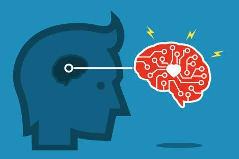 Brain idea Stock Illustration