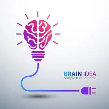 Brain idea Illustrazione stock