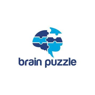 Brain Idea Logo Design Vector Illustrazione stock