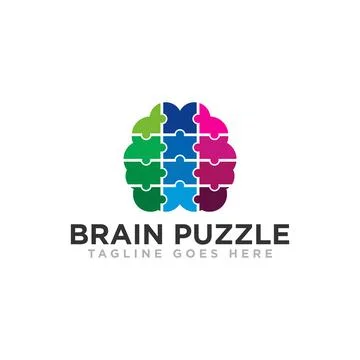 Brain Idea Logo Design Vector Stock Illustration