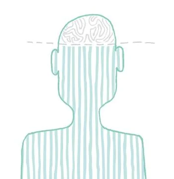 Brain ideas / out of mind Stock Illustration