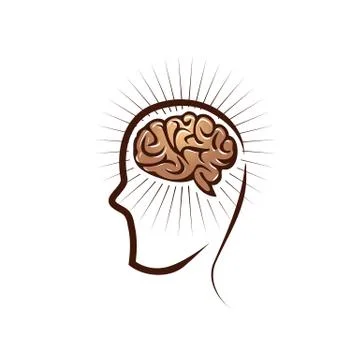 Brain illustration Stock Illustration