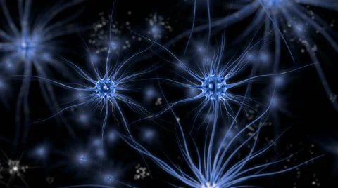 Brain impulses. Neuron system. Human anatomy. Brain work.  스톡 동영상 59859524