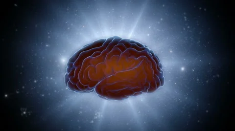 Brain impulses. Neuron system. Human anatomy. Brain work.  Video stock 59868129