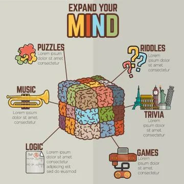 Brain Infographic Stock Illustration