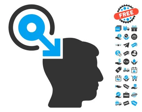 Brain Interface Plug-In Icon With Free Bonus イラスト素材