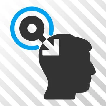 Brain Interface Plug-In Vector Icon Stock Illustration