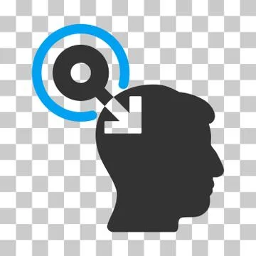 Brain Interface Plug-In Vector Icon Illustrazione stock
