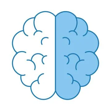 Brain isolated icon Stockillustratie