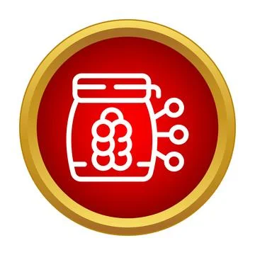 Brain in a jar artificial intelligence concept Illustrazione stock