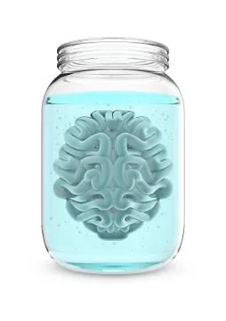 Brain jar Illustrazione stock