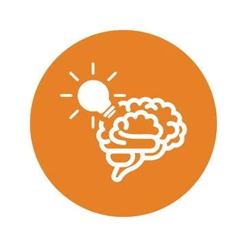 Brain, knowledge icon. Stock Illustration