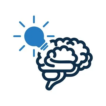 Brain, knowledge icon. Stock Illustration