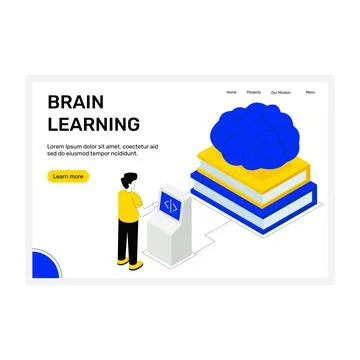 Brain Learning Ilustración de archivo