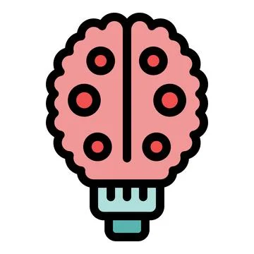 Brain lightbulb representing creative thinking and ideas 스톡 일러스트