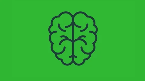 Brain line icon draw animation. Concept of idea and creative. Stock-Footage 202054245