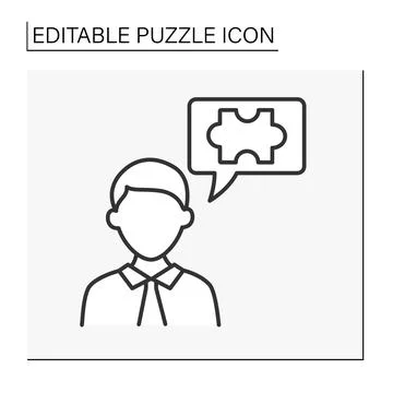 Brain line icon Stock Illustration