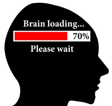 Brain loading Stock Illustration