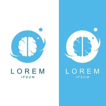 Brain logo. Brain logo with combination of technology and brain part nerve .. イラスト素材