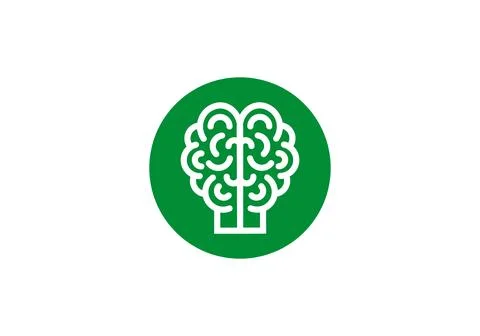 Brain Logo design vector template. Brain Artificial Intelligence Logo design Stock Illustration
