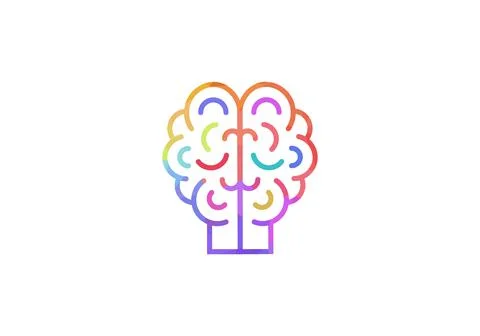 Brain Logo design vector template. Brain Artificial Intelligence Logo design Stock Illustration