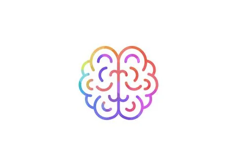 Brain Logo design vector template. Brain Artificial Intelligence Logo design Stock Illustration