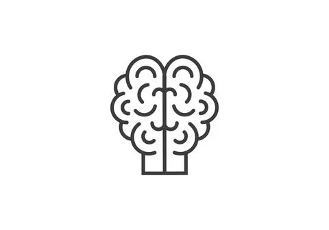 Brain Logo design vector template. Brain Artificial Intelligence Logo design Stock Illustration