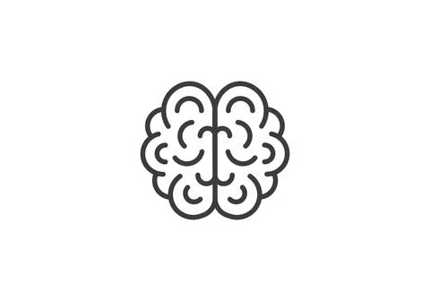 Brain Logo design vector template. Brain Artificial Intelligence Logo design Stock Illustration