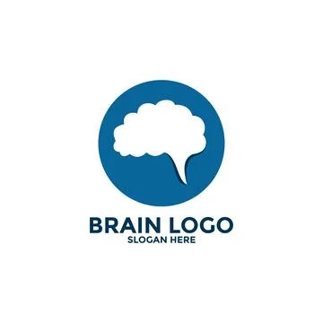 Brain Logo design vector template. Think idea concept.Brain storm power thi.. Stock Illustration