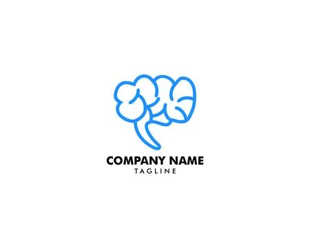 Brain Logo Design Vector Template Stock-Illustration