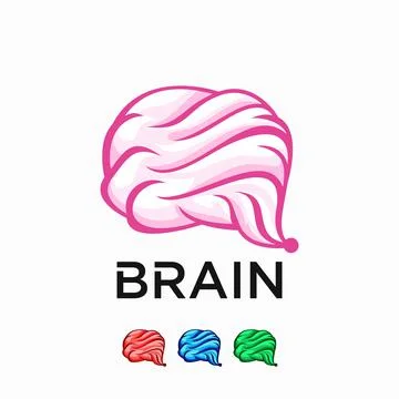 Brain logo Illustrazione stock