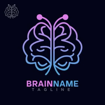 Brain logo Stock Illustration