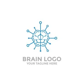 Brain logo template. Brain Tech, brain icon Stock Illustration