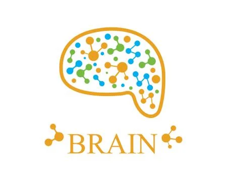 Brain Logo vector icon Template illustration Stock Illustration