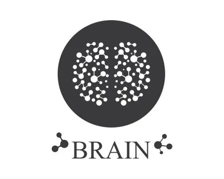 Brain Logo vector icon Template illustration Stock Illustration