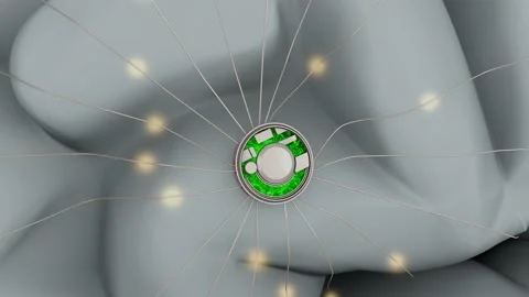 Brain machine interfaces implant, brain probe implant. Stock Footage 196902438