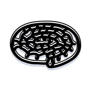 Brain maze puzzle thinking process drawing 스톡 일러스트