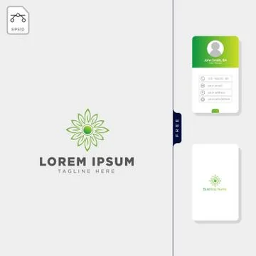 Brain molecular tech logo template vector illustration, and free business car 스톡 일러스트