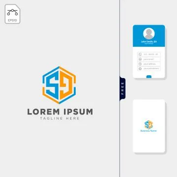 Brain molecular tech logo template vector illustration, and free business car 스톡 일러스트