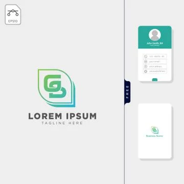 Brain molecular tech logo template vector illustration, and free business car 스톡 일러스트