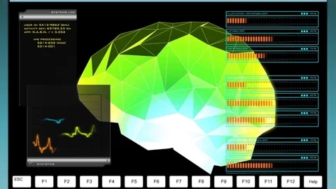 BRAIN MRI SCAN LOOP Stock Footage 94878722