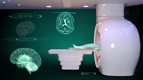 Brain MRI SCANNER Stock Footage 245438857